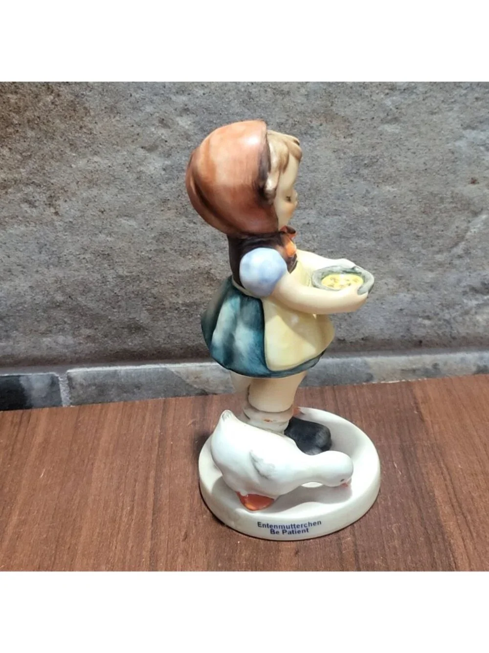 Vintage Goebel Hummel Figurine Be Patient 197 TMK 6 Germany Girl Geese Ducks